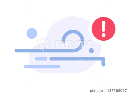 bad air quality, pollution, smoke concept,flat design icon vector illustration 127568027