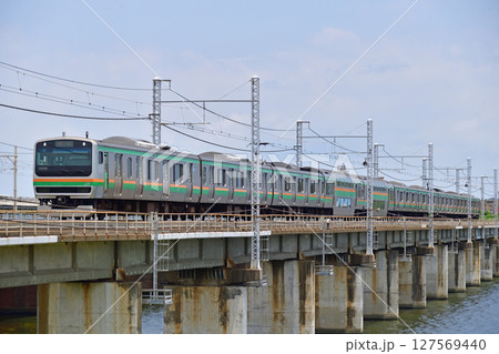 東海道本線　茅ヶ崎－平塚　JR東日本　E231系1000番台　U512編成（小山） 127569440