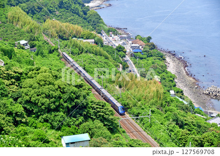 東海道本線　根府川－真鶴　伊豆急行　2100系　R-5編成　ロイヤルエクスプレス 127569708