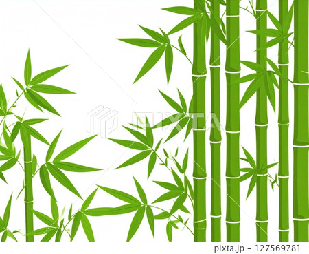 竹のイラスト、竹、シームレス、白背景、イラスト 竹のイラスト、竹、シームレス、白背景、イラスト 127569781