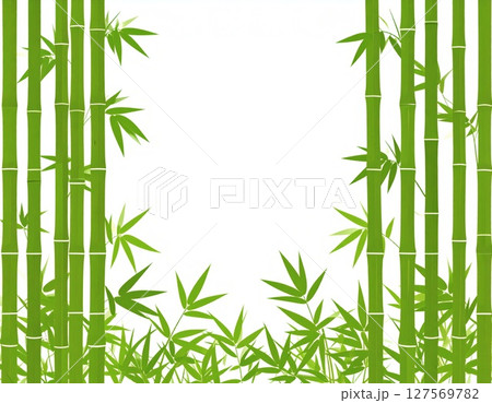 竹のイラスト、竹を使った背景素材 竹のイラスト、竹を使った背景素材 127569782