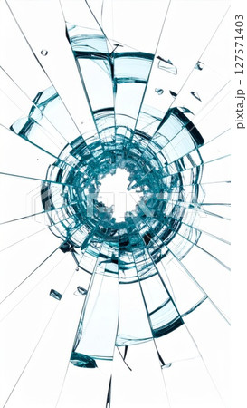 Shattered Glass Texture: Cyan and White Fragments Shattered Glass Texture: Cyan and White Fragments 127571403