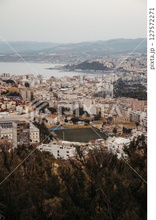 Scenic View of Ceuta from Monte Hacho at Sunset 127572271