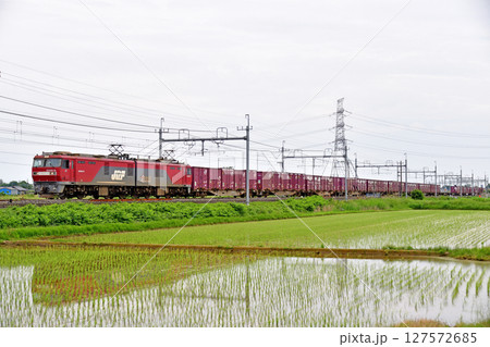 東北本線 東鷲宮-栗橋 JR貨物 EH500-74(仙台) 東北本線 東鷲宮-栗橋 JR貨物 EH500-74(仙台) 127572685