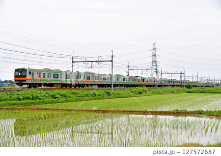 東北本線 東鷲宮-栗橋 JR東日本 E231系1000番台 S-07編成(国府津) 東北本線 東鷲宮-栗橋 JR東日本 E231系1000番台 S-07編成(国府津) 127572687