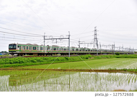 東北本線 東鷲宮-栗橋 JR東日本 E231系1000番台 S-09編成(国府津) 東北本線 東鷲宮-栗橋 JR東日本 E231系1000番台 S-09編成(国府津) 127572688