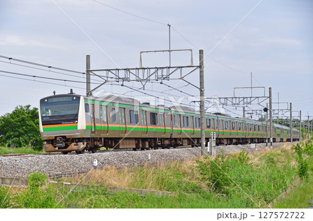 高崎線　岡部－本庄　JR東日本　E233系3000番台　U631編成（小山） 127572722