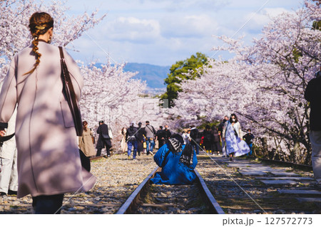 [蹴上インクライン]京都の美しい桜 127572773