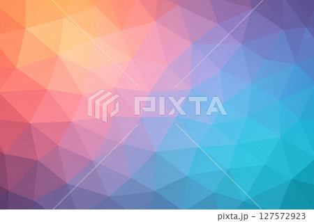 カラフルなポリゴンの背景素材 127572923