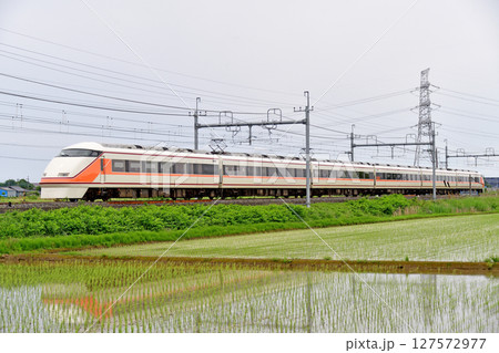 東北本線 東鷲宮-栗橋 東武鉄道 100系 108F編成 スペーシア 東北本線 東鷲宮-栗橋 東武鉄道 100系 108F編成 スペーシア 127572977