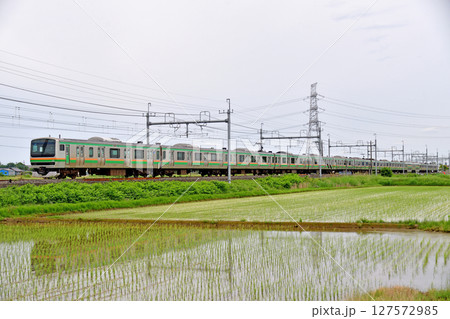 東北本線　東鷲宮－栗橋　JR東日本　E231系1000番台　U31編成（小山） 127572985