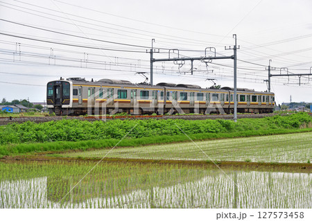 東北本線　東鷲宮－栗橋　JR東日本　E131系600番台　TN4編成（小山） 127573458