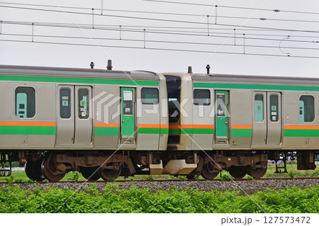 東北本線　東鷲宮－栗橋　JR東日本　E231系1000番台　U12編成（小山） 127573472