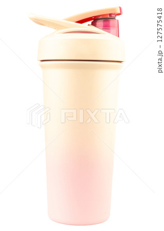 color pink water bottle on white drink color pink water bottle on white drink 127575418