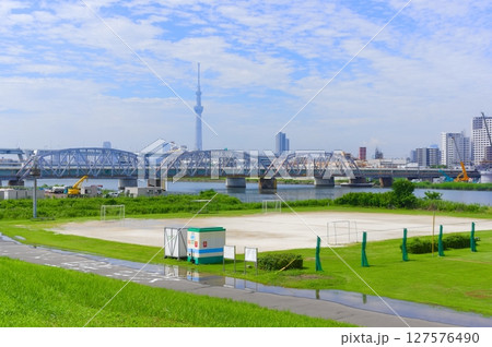 東京都葛飾区堀切橋周辺2025年6月 東京都葛飾区堀切橋周辺2025年6月 127576490