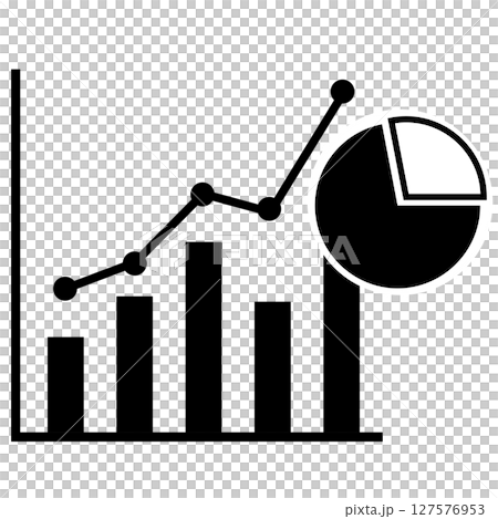Business data illustration of bar graphs, line graphs and pie charts showing growth Business data illustration of bar graphs, line graphs and pie charts showing growth 127576953