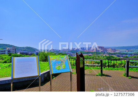 北海道室蘭市 潮見公園展望台からの眺め 127577306