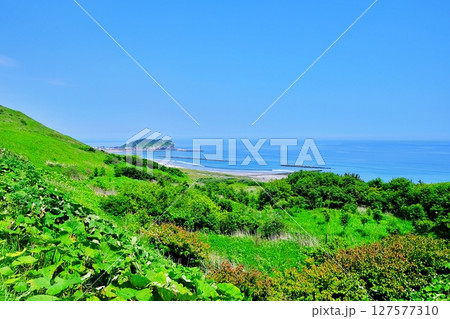 北海道室蘭市 潮見公園展望台からの眺め 127577310