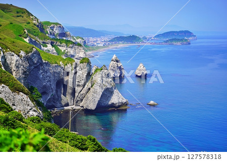 室蘭八景 トッカリショ展望台からの眺め 127578318