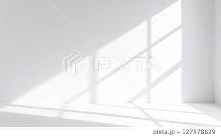 《AI画像》光の差し込む白い部屋 127578829