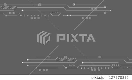 テクノロジー、IT、電子回路などをイメージした抽象的なイラスト テクノロジー、IT、電子回路などをイメージした抽象的なイラスト 127578853