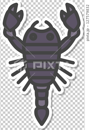 貼紙式迷你昆蟲圖示:蝎子 貼紙式迷你昆蟲圖示:蝎子 127579832