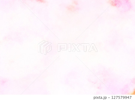 水彩のにじみシンプルピンク背景 127579947