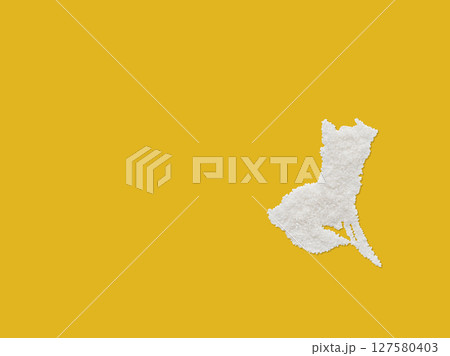 米で作った茨城県地図 米で作った茨城県地図 127580403