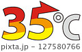 35℃以上のマーク 127580766