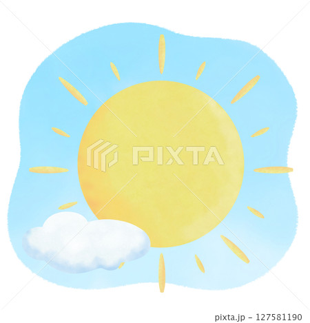 青空と太陽 127581190