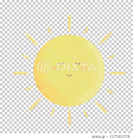 Smiling sun, no clouds Smiling sun, no clouds 127581378