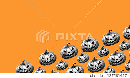 ハロウィーンのイラスト背景 127581437