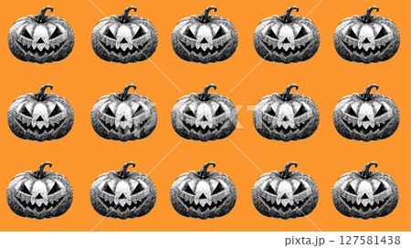 ハロウィーンのイラスト背景 127581438