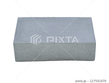 Concrete template podium pedestal for show cosmetic or skin care products display isolated on white background Concrete template podium pedestal for show cosmetic or skin care products display isolated on white background 127581870