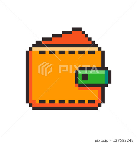 Pixel art wallet design 127582249
