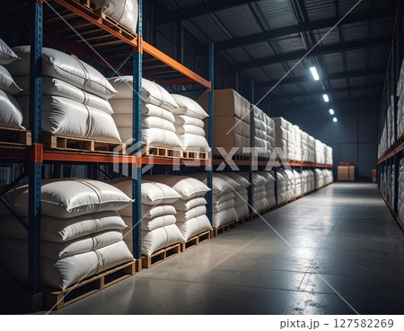 倉庫に保存している備蓄米 127582269