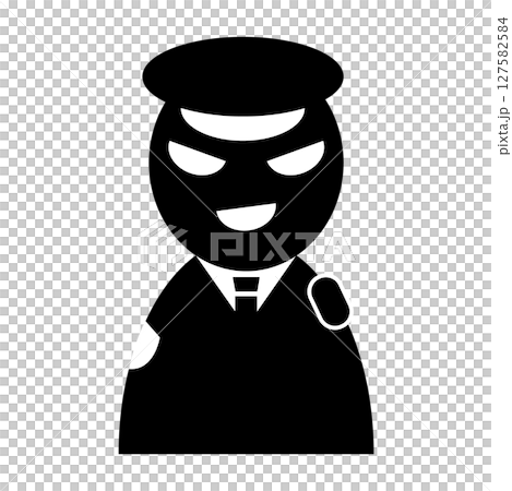 警察官を装った怪しい人物のアイコン 警察官を装った怪しい人物のアイコン 127582584