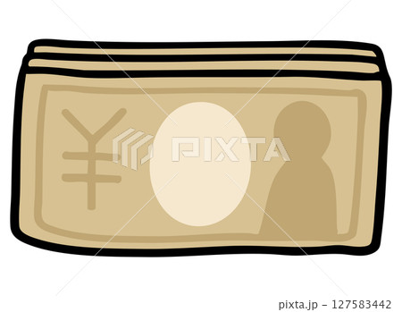 束のお札のイラスト 127583442