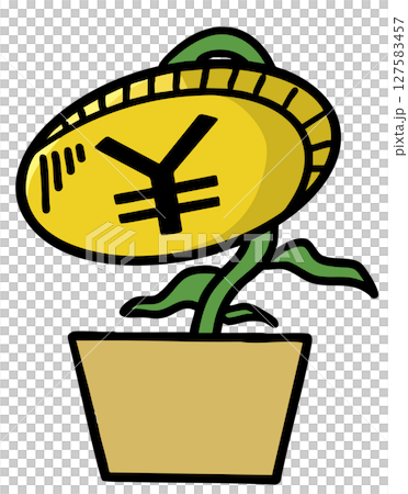 萎れた植木鉢の円 127583457