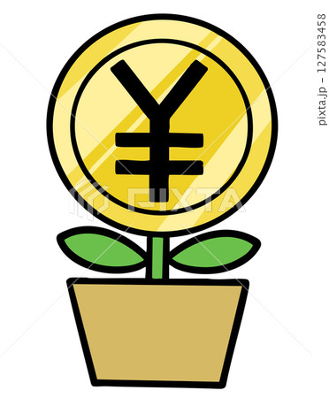 育てられた植木鉢の円 127583458