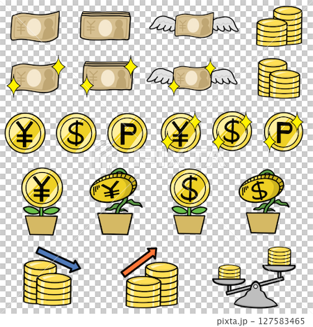 Set of money 127583465