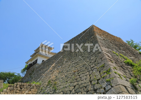 丸亀城戌亥櫓跡から望む天守閣の景色 丸亀城戌亥櫓跡から望む天守閣の景色 127583515