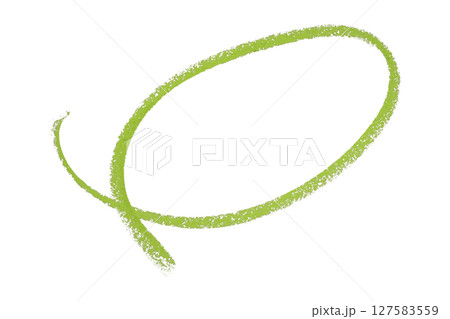 Green pencil highlight circle mark isolated on transparent background Green pencil highlight circle mark isolated on transparent background 127583559