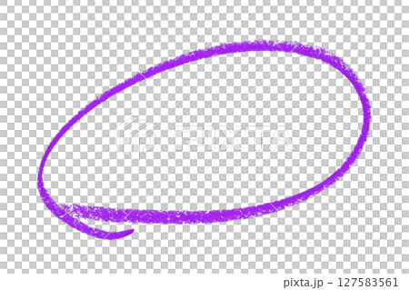 Purple pencil highlight circle mark isolated on transparent background Purple pencil highlight circle mark isolated on transparent background 127583561