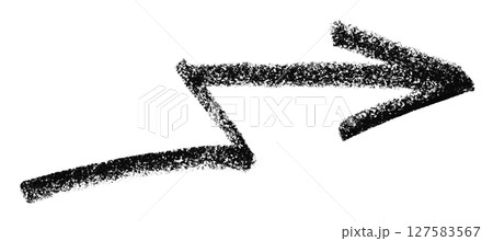 Black arrow symbol colored pencil isolated on transparent background Black arrow symbol colored pencil isolated on transparent background 127583567