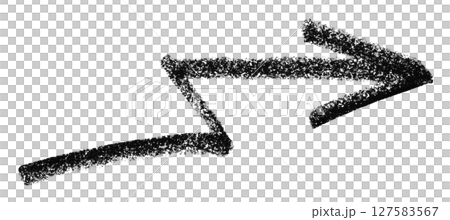Black arrow symbol colored pencil isolated on transparent background Black arrow symbol colored pencil isolated on transparent background 127583567