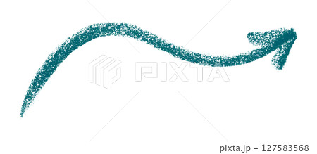 Green arrow symbol colored pencil isolated on transparent background Green arrow symbol colored pencil isolated on transparent background 127583568