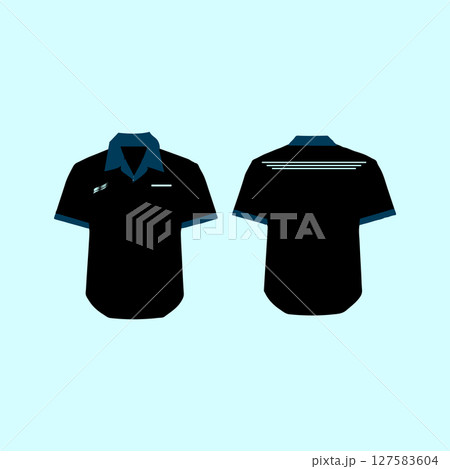 premium black uniform shirt symbol design 127583604