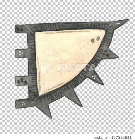 The old flag is white with black edging on a white background 127583631