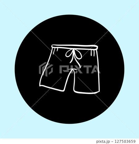 simple icon short pants 127583659